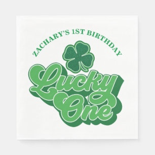 Saint Patrick's Day Lucky One Birthday Paper Napki Servet