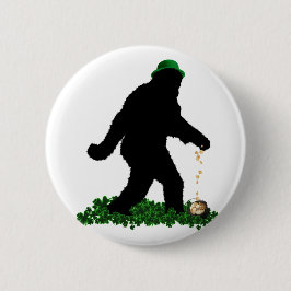 Saint Patrick's Day Lucky Sasquatch Ronde Button 5,7 Cm