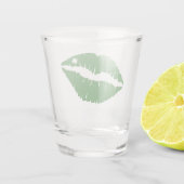 Saint Patrick's Day Lucky Shamrock Lips Irish Shot Glas (Achterkant)