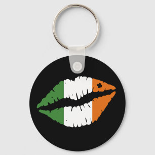 Saint Patrick's Day Lucky Shamrock Lips Irish Sleutelhanger