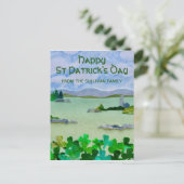 Saint Patrick's Day Lucky Shamrock Personalized Briefkaart (Staand voorkant)