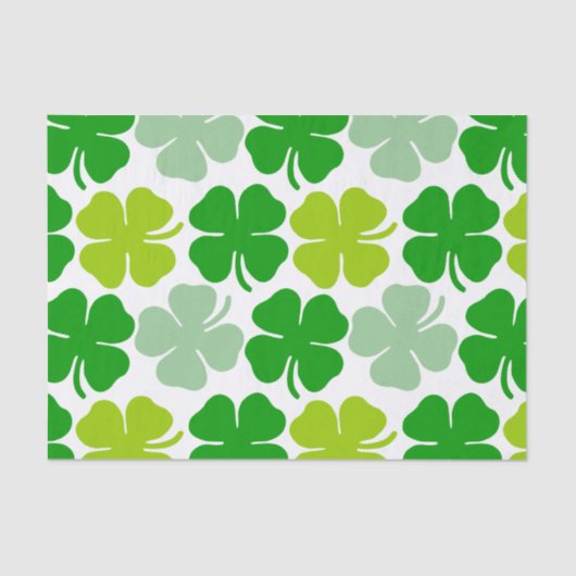 Saint Patrick's Day Lucky Shamrock Tissuepapier (Voorkant)