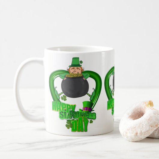 Saint Patrick's Day Mok (Met donut)