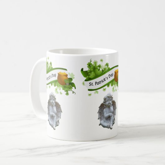 Saint Patrick's Day Mok Angel (Voorkant links)