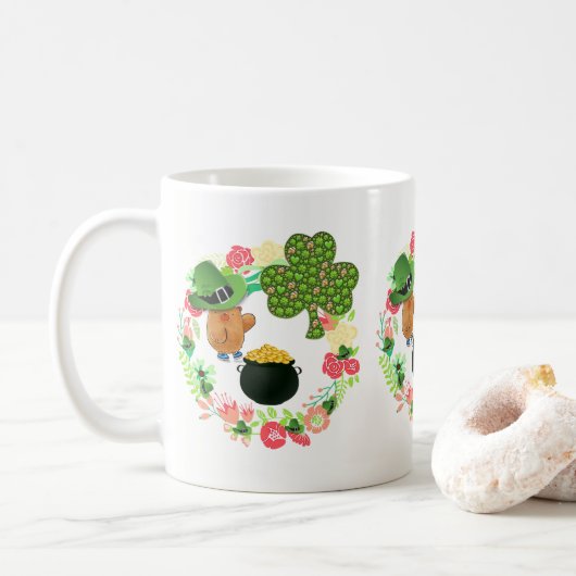 Saint Patrick's Day Mok Teddy Bear (Met donut)
