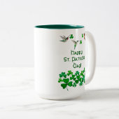 Saint-Patrick's Day Mug à café à deux tons (Devant droit)
