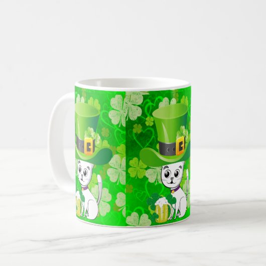 Saint Patrick's Day Mug Cat (Devant gauche)