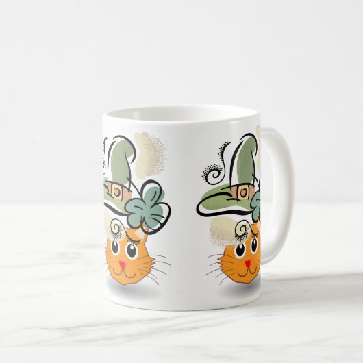 Saint Patrick's Day Mug Cat (Devant droit)