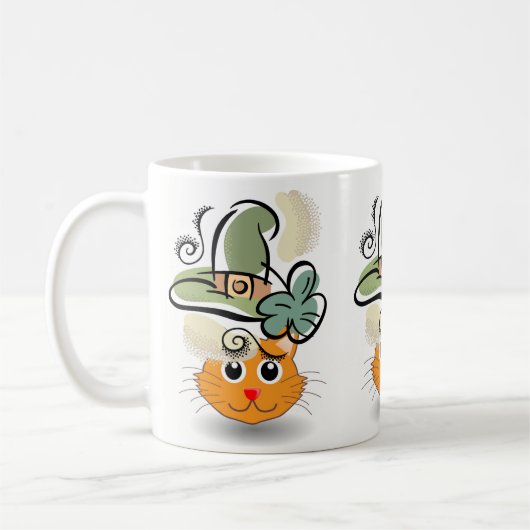 Saint Patrick's Day Mug Cat (Gauche)