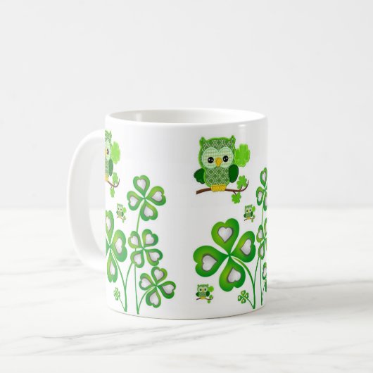Saint Patrick's Day Mug Owl (Devant gauche)