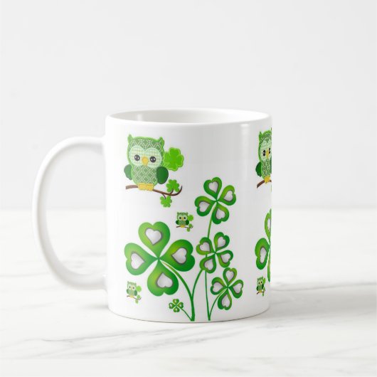 Saint Patrick's Day Mug Owl (Gauche)