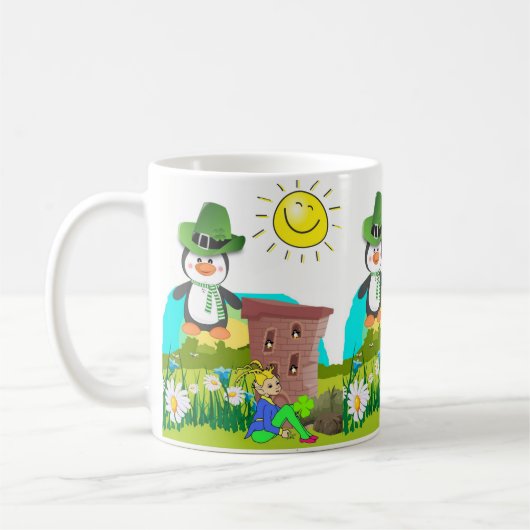 Saint Patrick's Day Mug Penguin (Gauche)