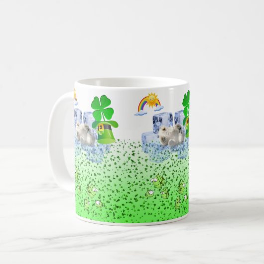 Saint Patrick's Day Mug Polar Bear (Devant gauche)