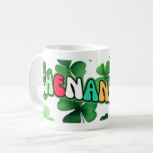 Saint Patrick's Day Mug Shamrocks et Shenanigans (Devant gauche)