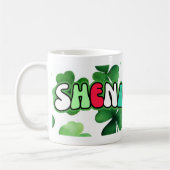 Saint Patrick's Day Mug Shamrocks et Shenanigans (Gauche)