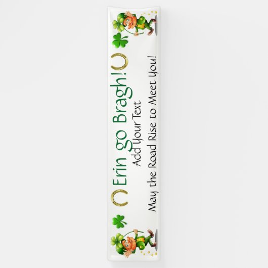 Saint Patrick's Day of Irish Business Spandoek (Verticaal)