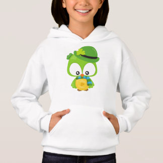 Saint Patrick's Day Owl, Clovers, Leprechaun Casqu