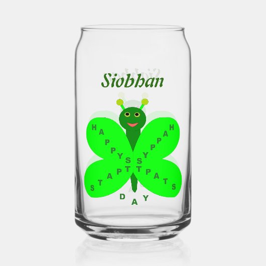 Saint Patricks Day Papillon Nom personnalisé (Recto)