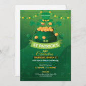 Saint Patrick's Day Party Invitation Flyer Kaart (Voorkant / Achterkant)