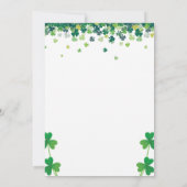 Saint Patricks Day Party Invitation Kaart (Achterkant)