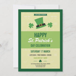 Saint Patrick's Day Party Invitation Template