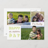 Saint Patrick's Day Photo Collage Carte postale Mo (Devant / Derrière)