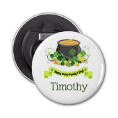 Saint Patrick's Day plezier Button Flesopener (Voorkant)