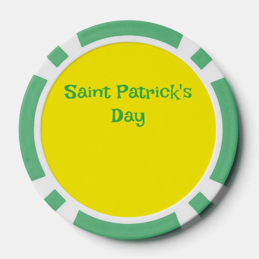 Saint Patrick's Day poker chip (Achterkant)