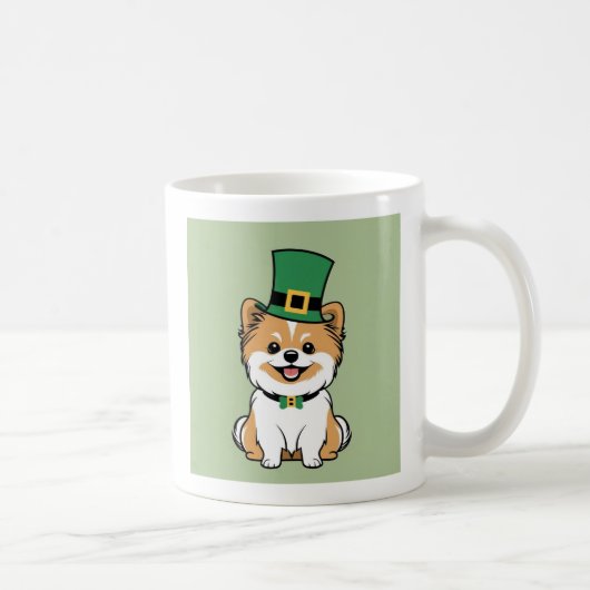 Saint Patrick's Day Pomeranian Mug (Droite)