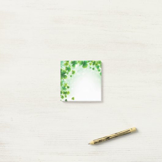 Saint Patrick's Day Post-it-Notes Post-it® Notes (Op bureau)