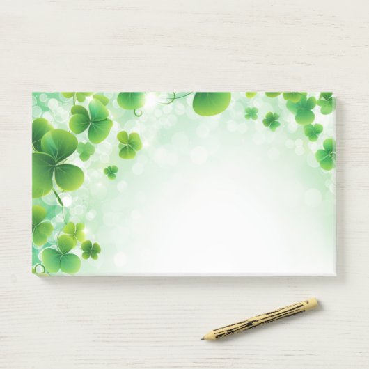 Saint Patrick's Day Post-it-Notes Post-it® Notes (Op bureau)