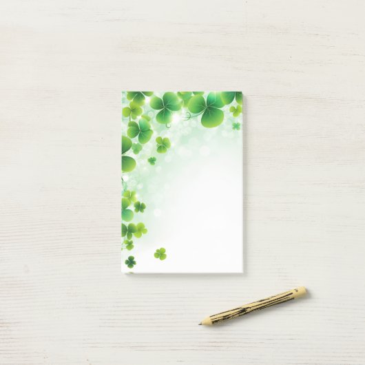Saint Patrick's Day Post-it-Notes Post-it® Notes (Op bureau)