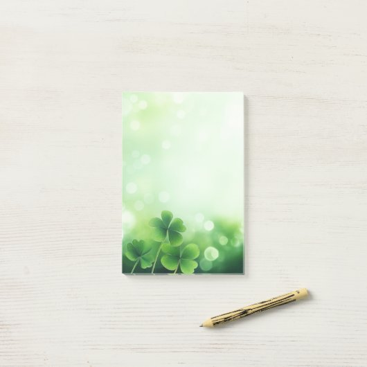 Saint Patrick's Day Post-it-Notes Post-it® Notes (Op bureau)