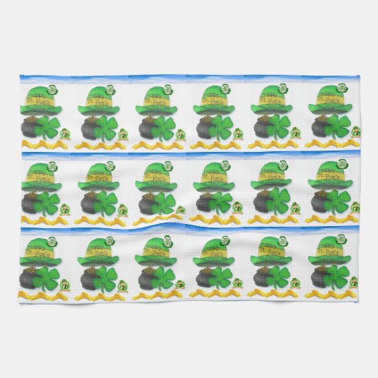 Saint Patrick's Day Serviette à main (Horizontal)