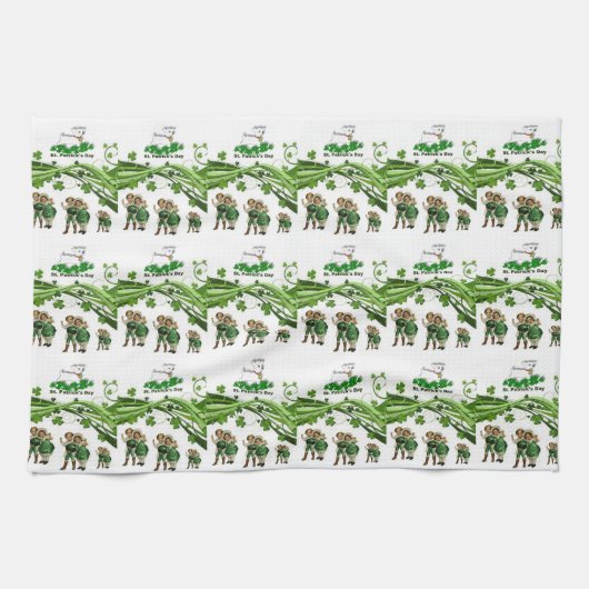 Saint Patrick's Day Serviette à main (Horizontal)