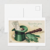 Saint Patrick's Day, Shamrock, Briefkaart (Voorkant / Achterkant)