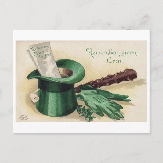 Saint Patrick's Day, Shamrock, Briefkaart (Voorkant)