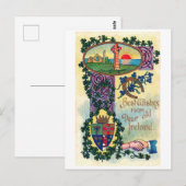 Saint Patrick's Day, Shamrock Briefkaart (Voorkant / Achterkant)