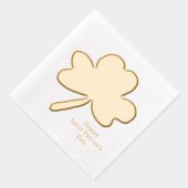 Saint Patrick's Day Shamrock Folie Servetten (Rechts)