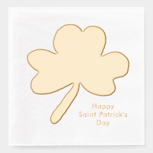 Saint Patrick's Day Shamrock Folie Servetten (Voorkant)