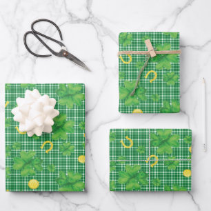 Saint Patrick's Day Shamrock Inpakpapier Vel