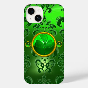 SAINT PATRICK'S DAY SHAMROCK MET GREEN DAMASK Case-Mate iPhone 14 HOESJE