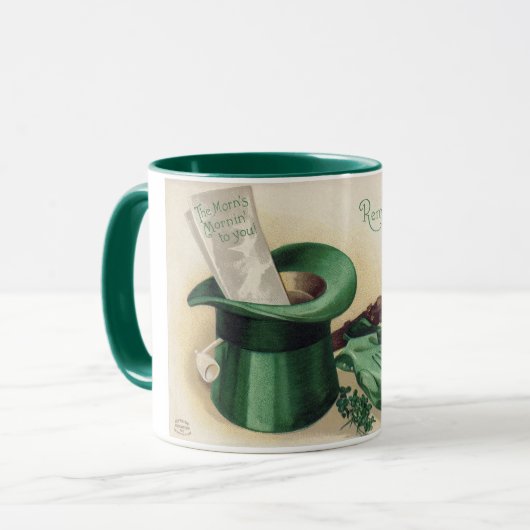 Saint Patrick's Day, Shamrock,  Mok (Voorkant links)