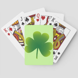 Saint Patrick's Day Shamrock Pokerkaarten