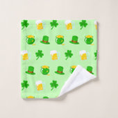 Saint Patrick's Day Shamrock Pot of Gold Celtic Kn (Gant de toilette)