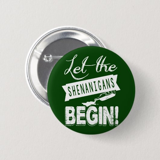 Saint Patricks Day Shenanigans Ronde Button 5,7 Cm (Voorkant /achterkant)