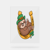 Saint Patrick's Day Sloth Horseshoe Lucky (Recto)