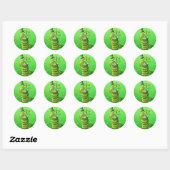 Saint Patrick's Day Snake Ronde Sticker (Vel)