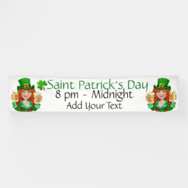 Saint Patrick's Day Spandoek