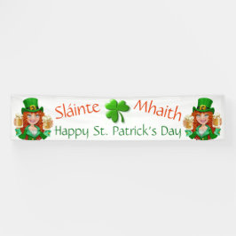 Saint Patrick's Day Spandoek